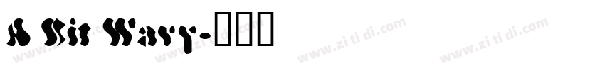 A Bit Wavy字体转换